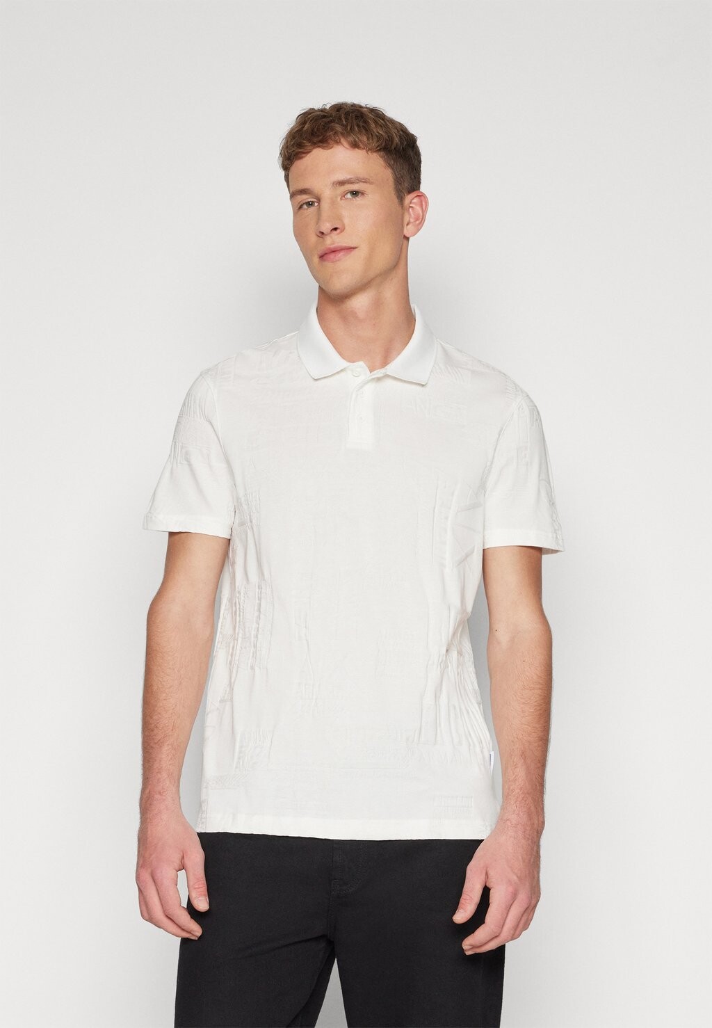 

Рубашка поло Armani Exchange, молочный