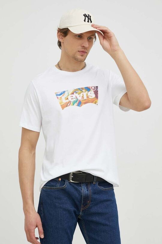 

Хлопковая футболка Levi's, белый