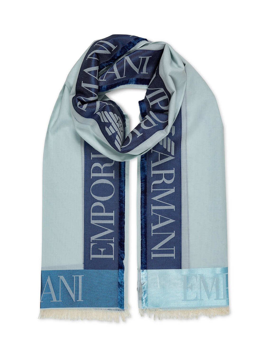 

Шарф Emporio Armani, фиолетовый