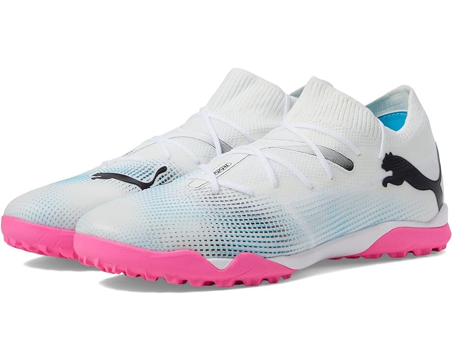 

Кроссовки PUMA Future 7 Match Turf Training, цвет PUMA White/PUMA Black/Poison Pink