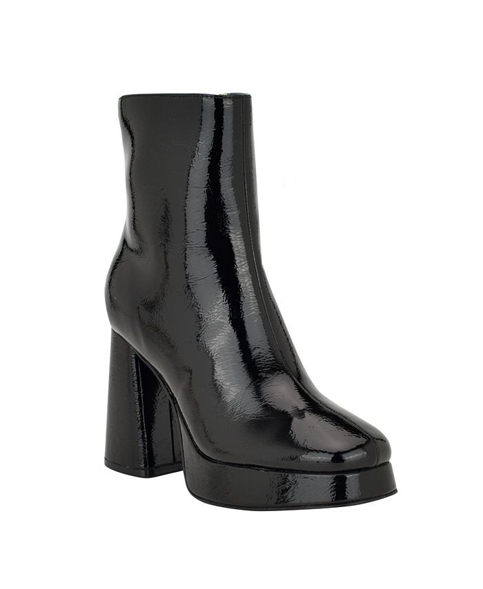 

Женские классические ботинки Danca на платформе и блочном каблуке GUESS, черный
