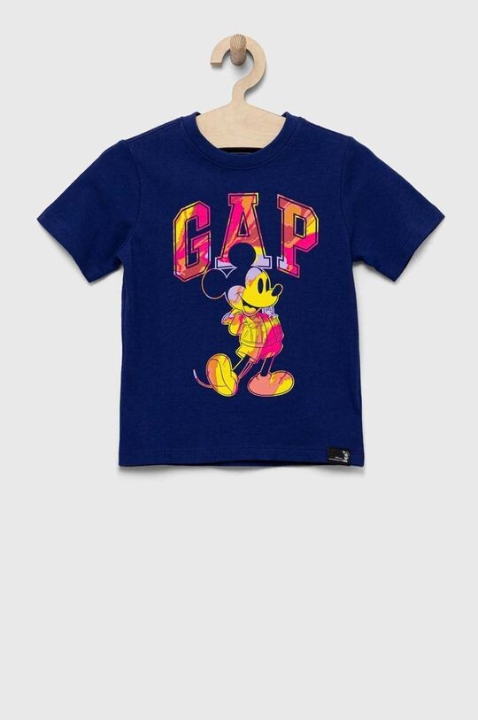 

Детская хлопковая футболка GAP x Disney, темно-синий