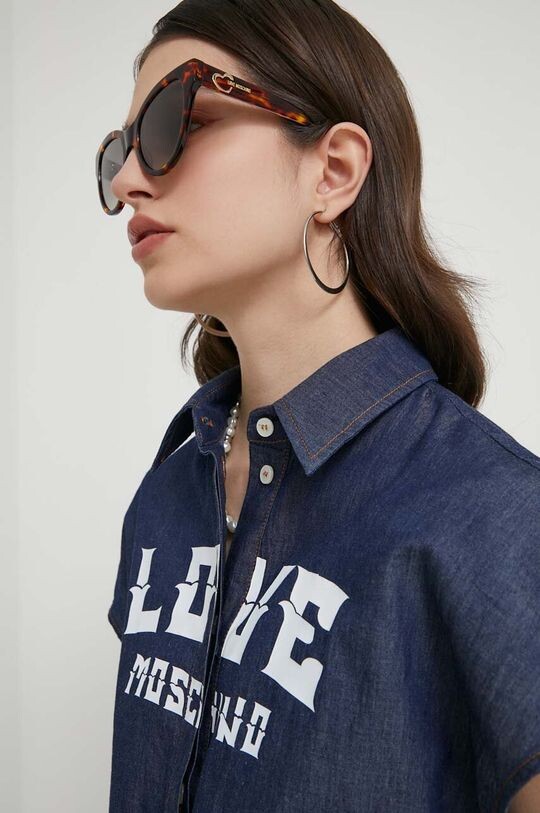 

Солнцезащитные очки Love Moschino, коричневый