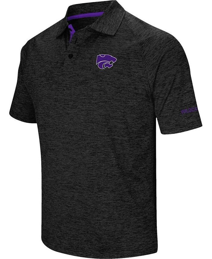 

Мужская черная футболка-поло Kansas State Wildcats Colosseum, черный