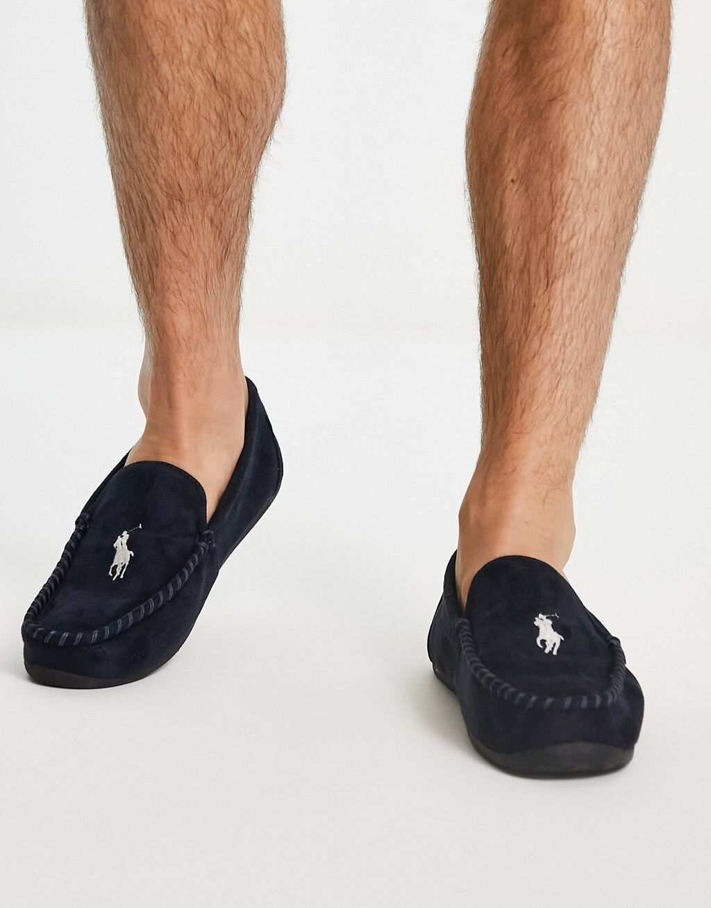 

Темно-синие и кремовые мокасины Polo Ralph Lauren declan