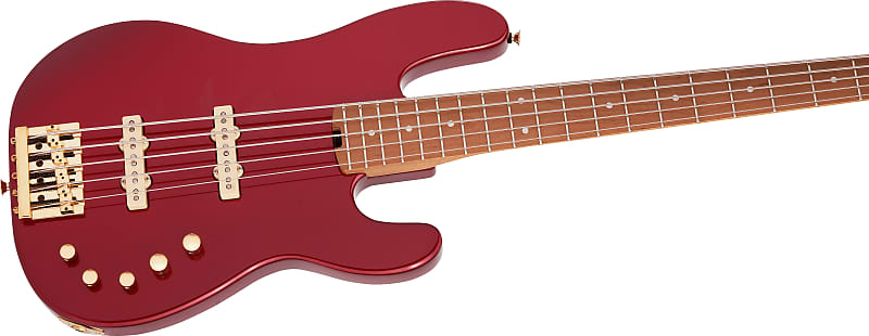 цена Басс гитара Pro-Mod San Dimas Bass JJ V, Caramelized Maple Fingerboard, Candy Apple Red