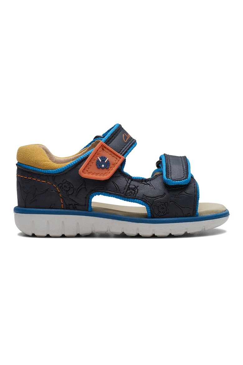 

Кожаные сандалии Roam Plane на липучке Clarks, синий