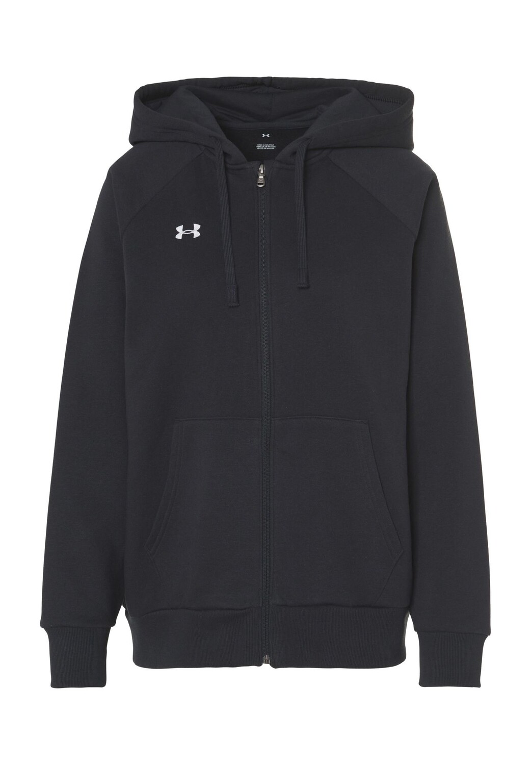 

Толстовка, капюшон, разделенный карман-кенгуру, для женщин UNDER ARMOUR, черный