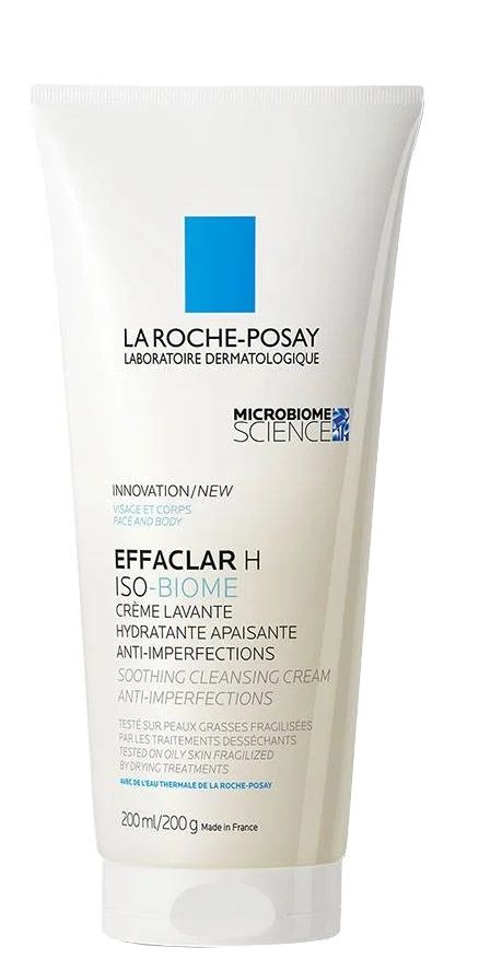 La Roche-Posay Effaclar H Iso-Biome крем для умывания лица и тела, 200 ml la roche posay effaclar h iso biome cream 390 мл