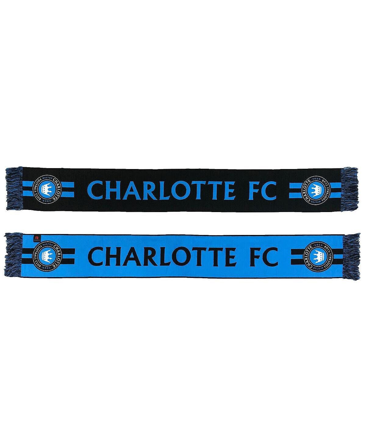 

Мужской и женский шарф Charlotte FC Original черного и синего цвета Ruffneck Scarves