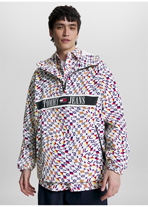 

Белое мужское пальто Tommy Jeans, Белый