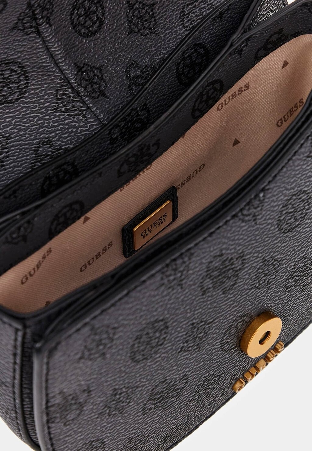 

Сумка через плечо MINI-KUBA 4G-LOGO PEONY Guess, черный