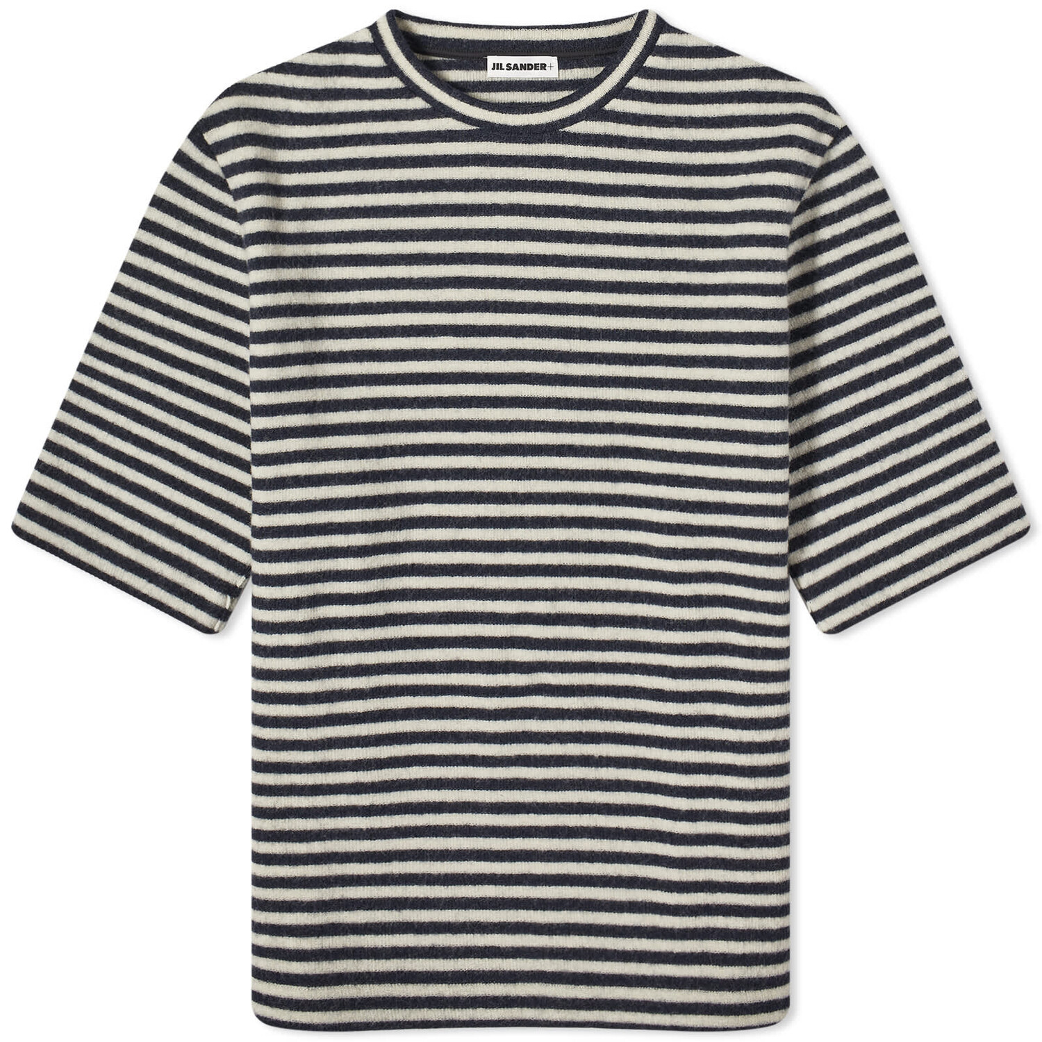 

Футболка Jil Sander Plus Boiled Wool Back Logo, цвет Raven