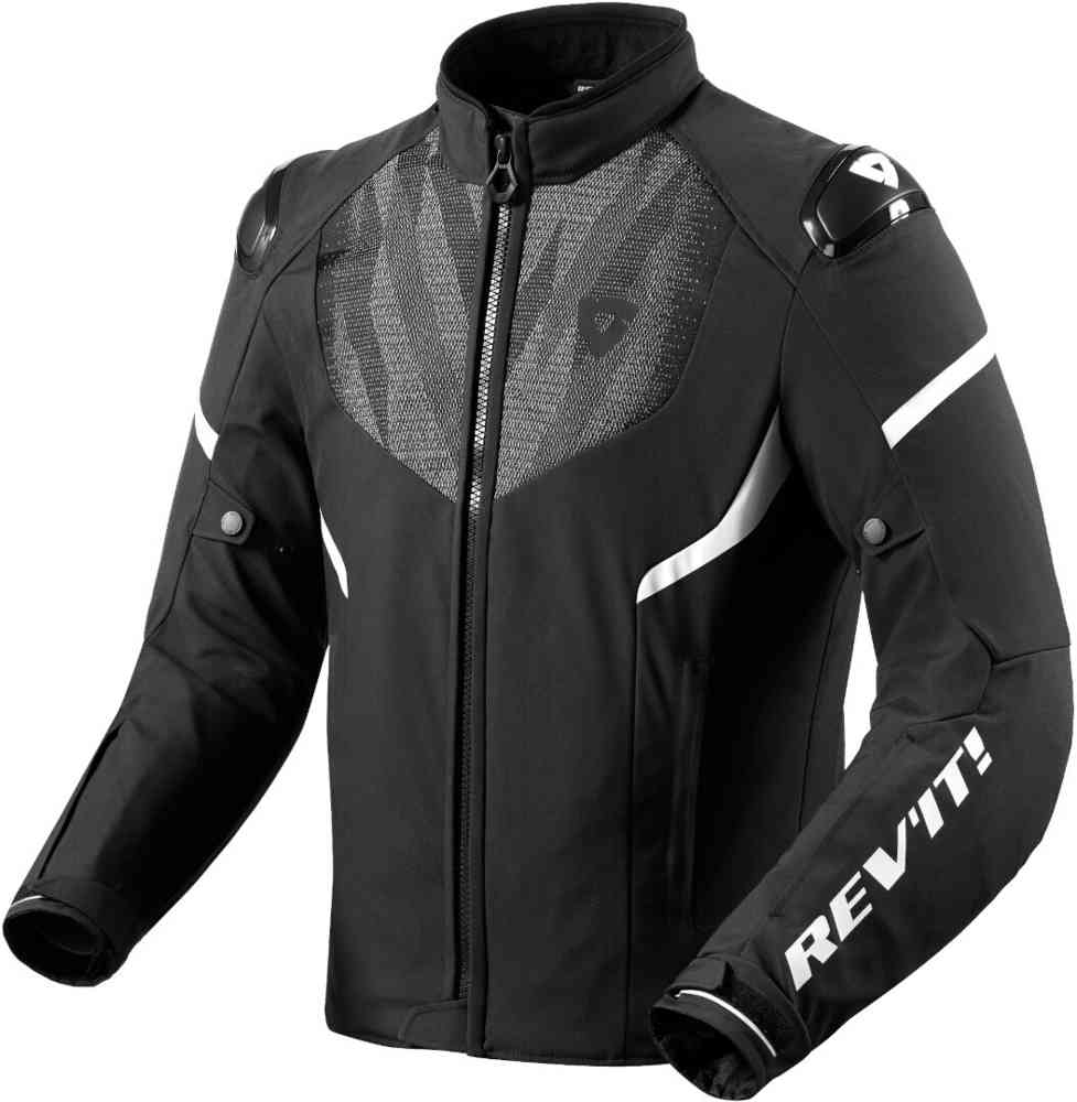 Мотоциклетная текстильная куртка Hyperspeed 2 H2O Revit, черно-белый