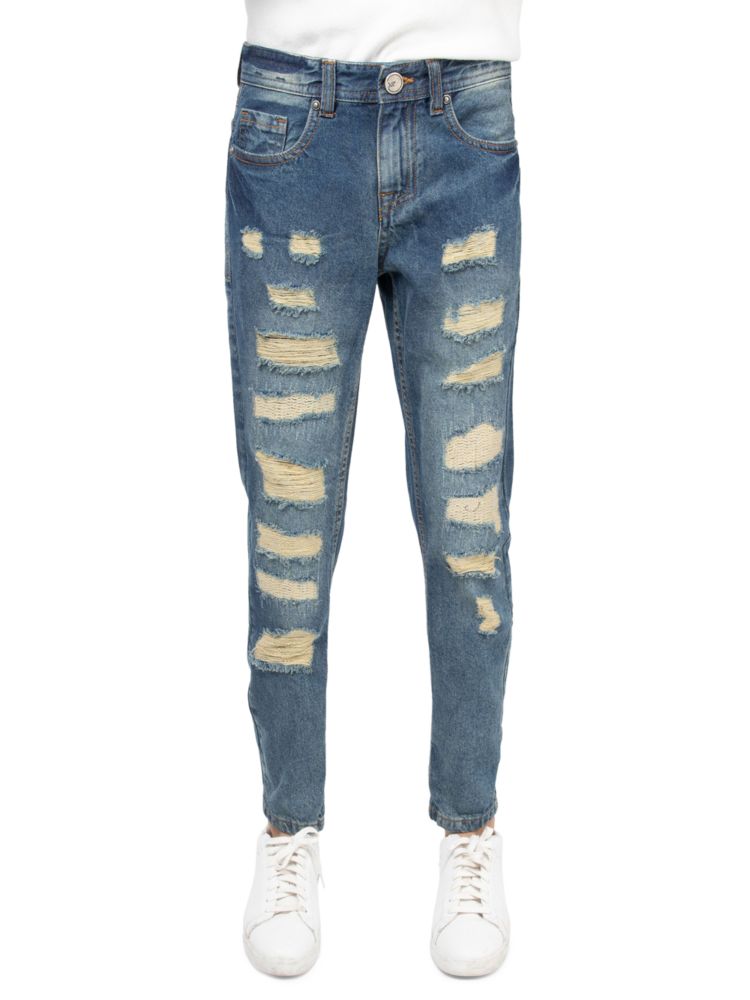 Потертые узкие джинсы для маленького мальчика X Ray, синий