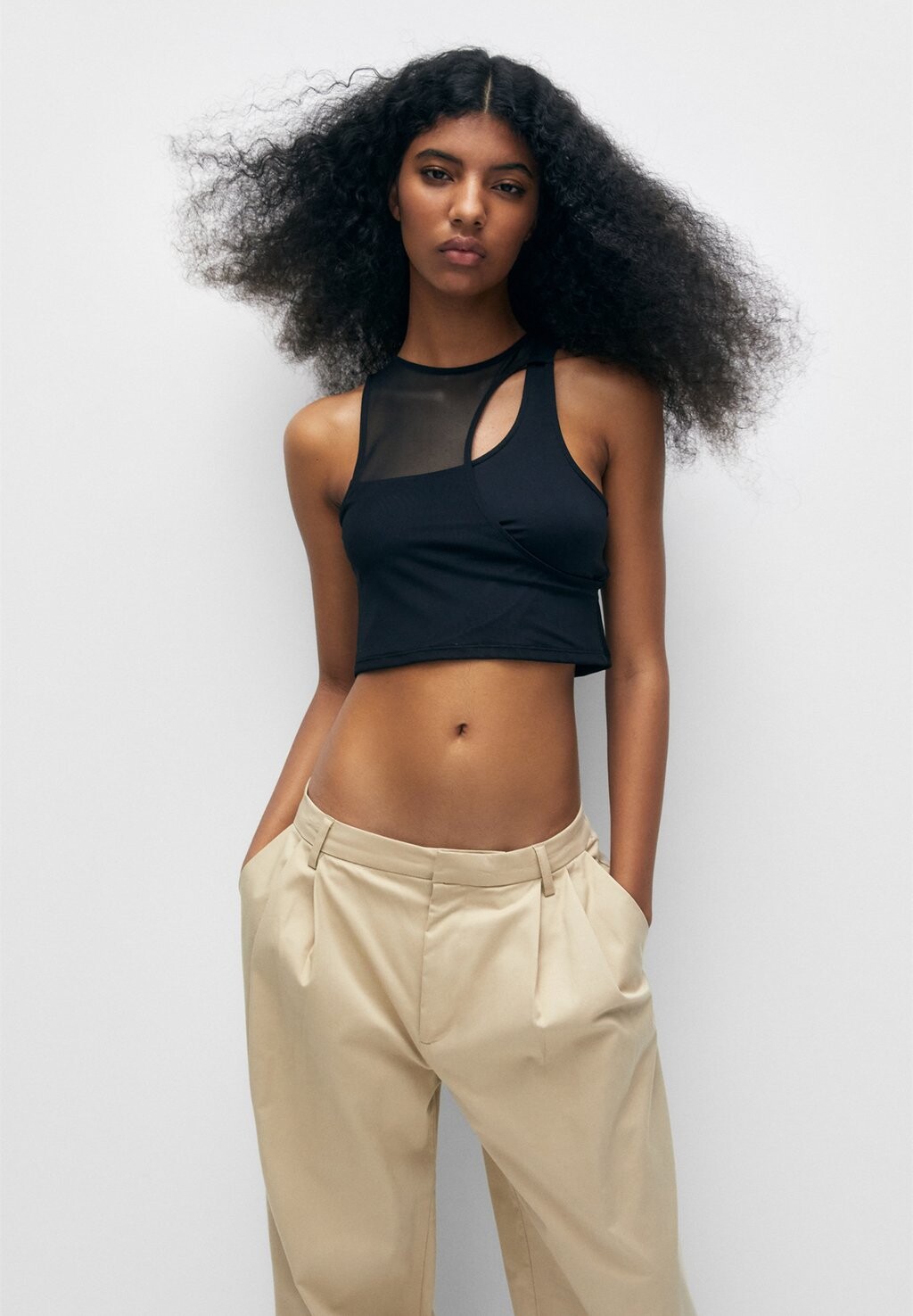 

Топ PULL&BEAR, черный