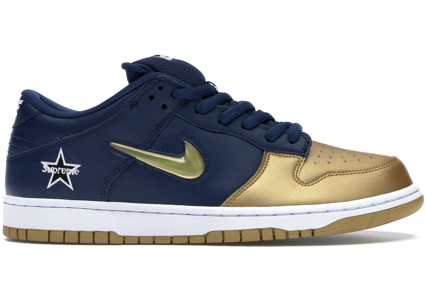 

Кроссовки Nike SB Dunk Low Supreme Jewel Swoosh Gold