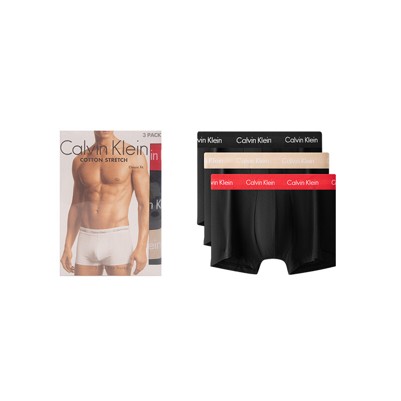 

Мужские трусы Calvin Klein, цвет 3-strip pack (IRM-Space Black)