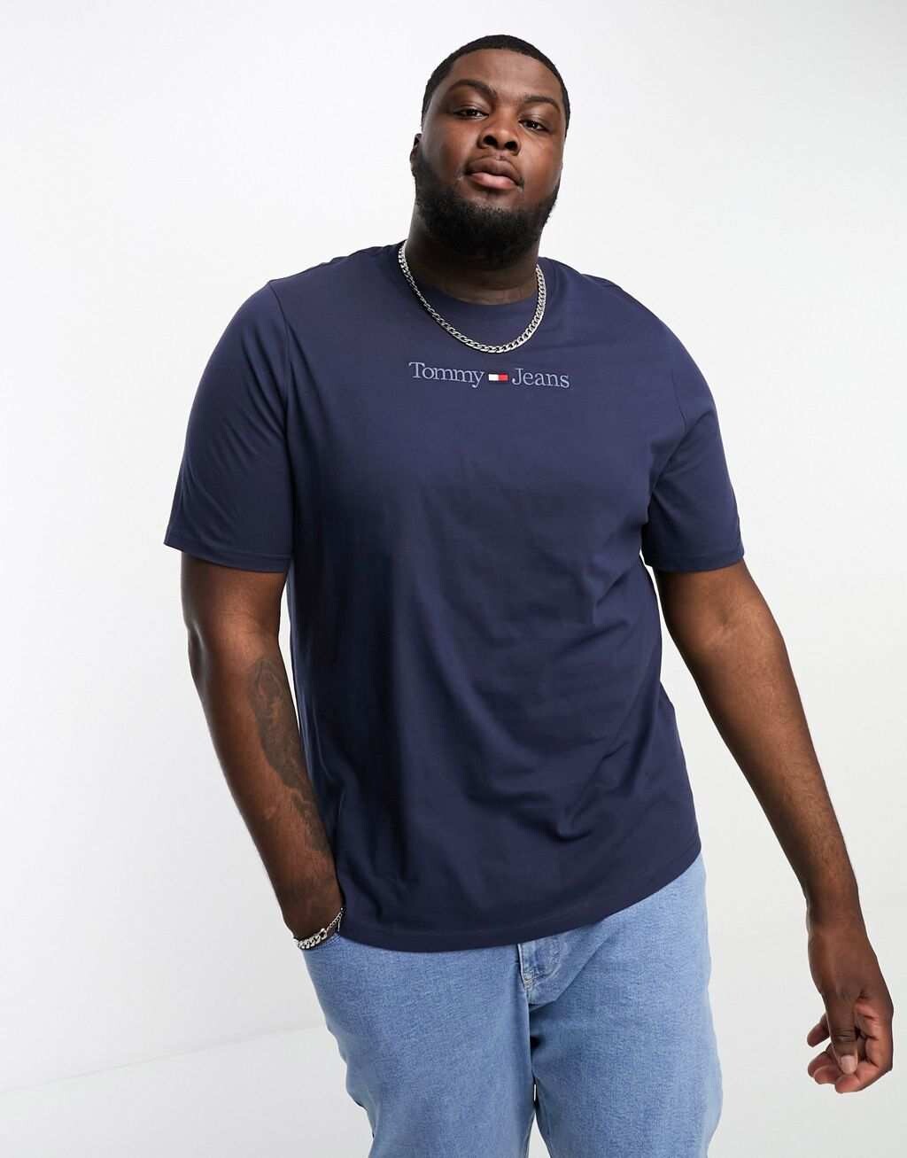 

Синяя футболка Tommy Jeans Big & Tall, Синий