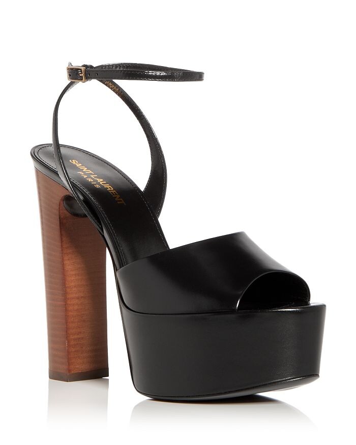 

Женские босоножки на платформе с высоким блочным каблуком Jodie Saint Laurent