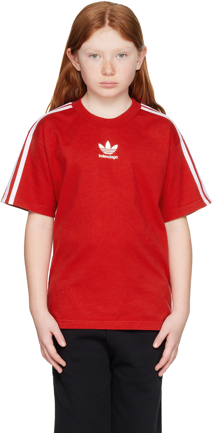 

Balenciaga Kids Kids Красная футболка adidas Kids Edition