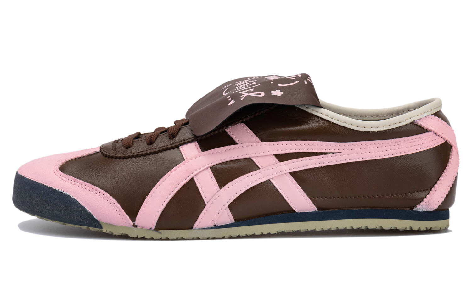 

Кроссовки Onitsuka Tiger MEXICO 66 Lifestyle Shoes Unisex Low-top Pink/Brown, цвет Lotus Color