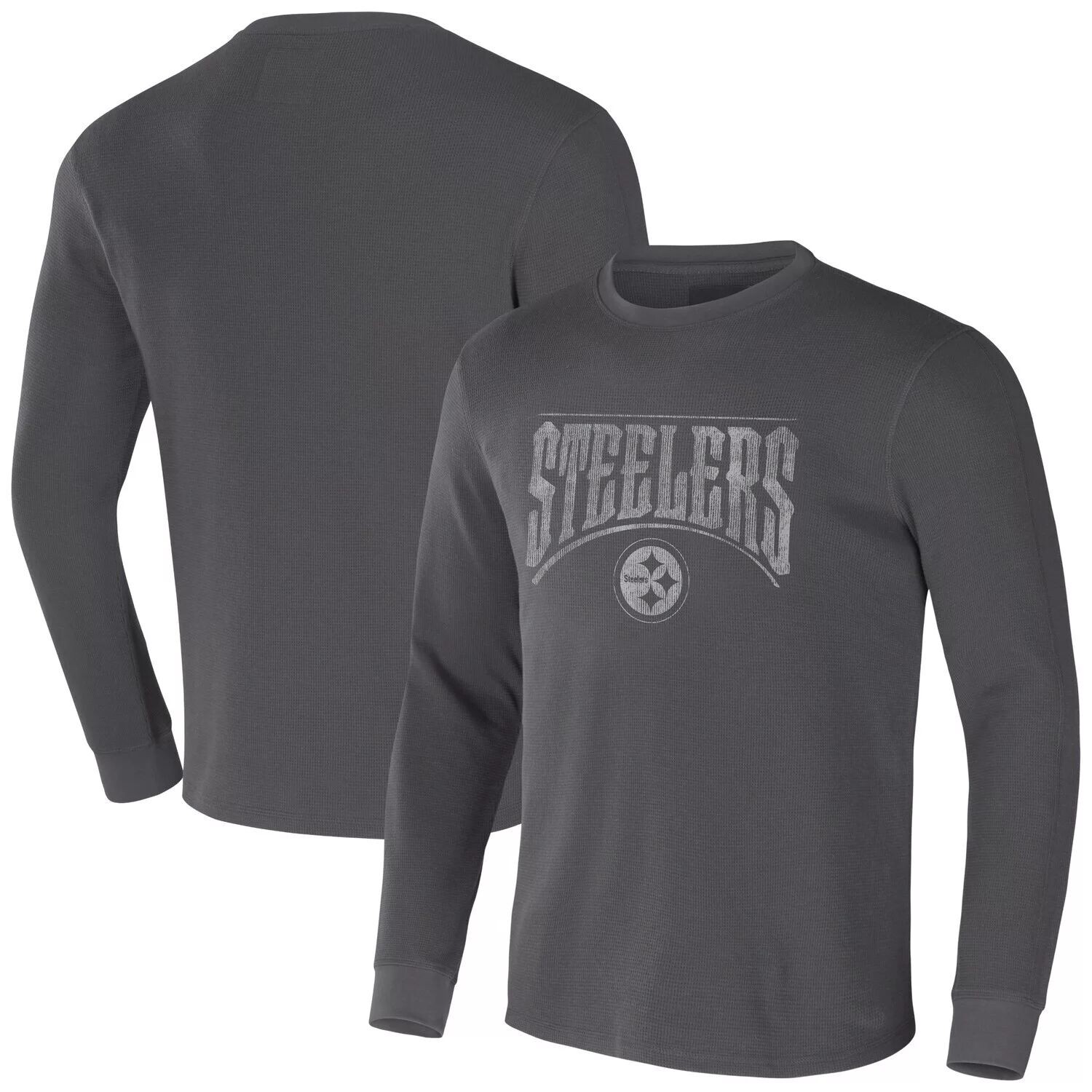 

Мужская термофутболка с длинными рукавами NFL x Darius Rucker Collection от Fanatics Charcoal Pittsburgh Steelers