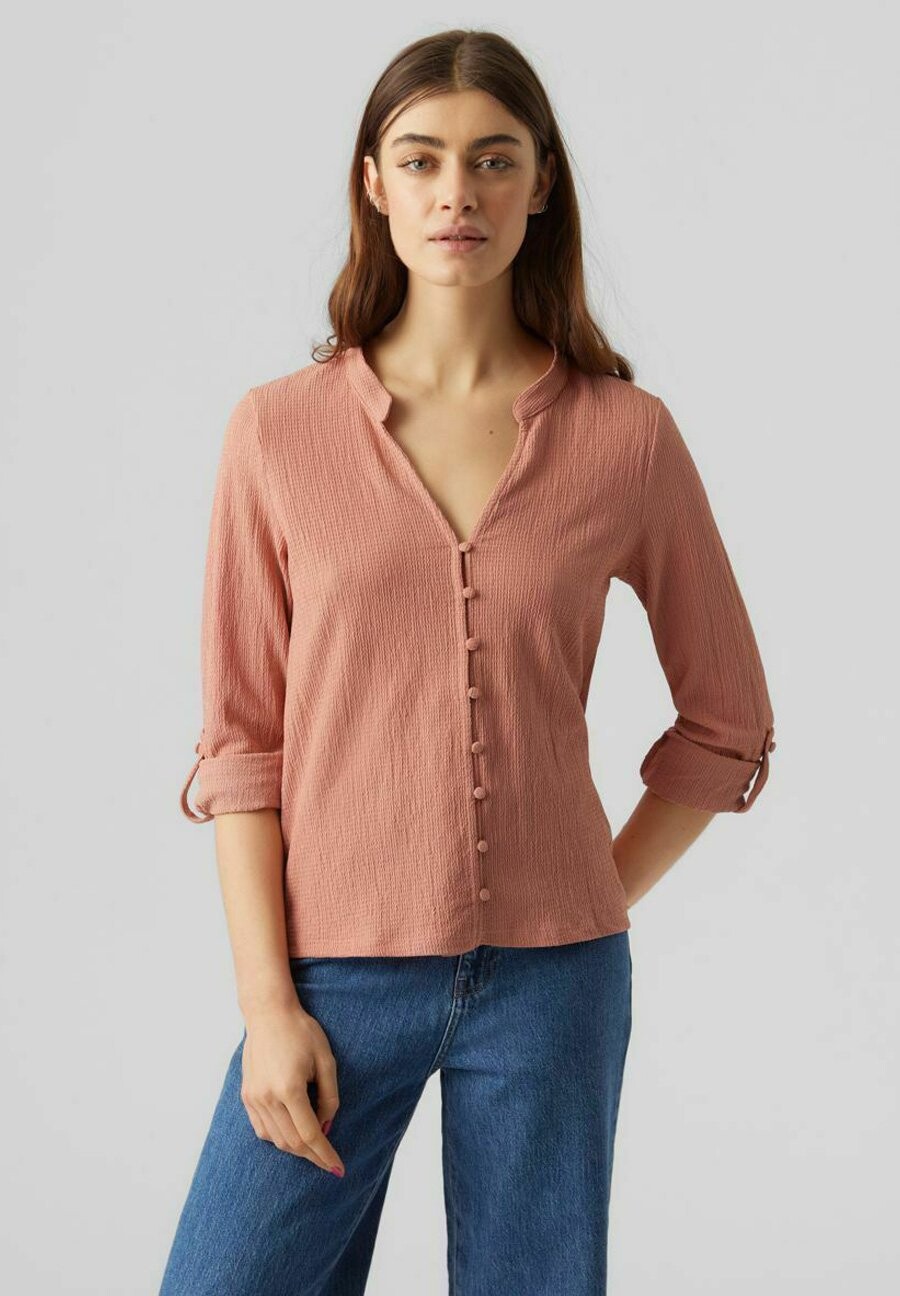 

Рубашка Vero Moda, пыльно-розовый