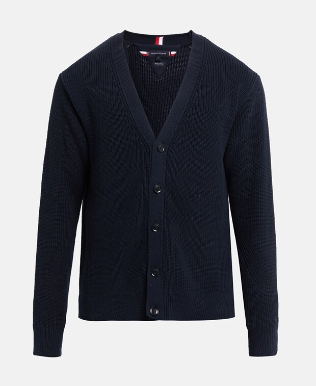 

Органик кардиган Tommy Hilfiger, темно-синий