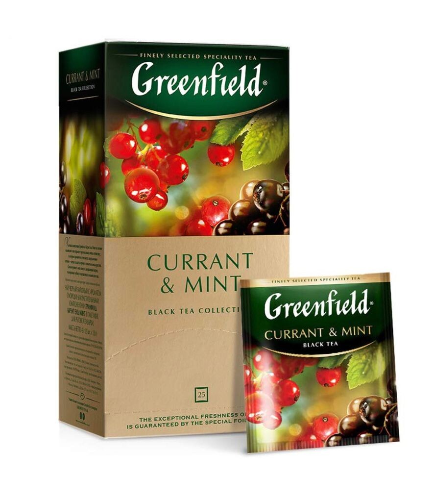

Чай черный Greenfield Смородина и Мята 25 пакетиков Чай черный чай