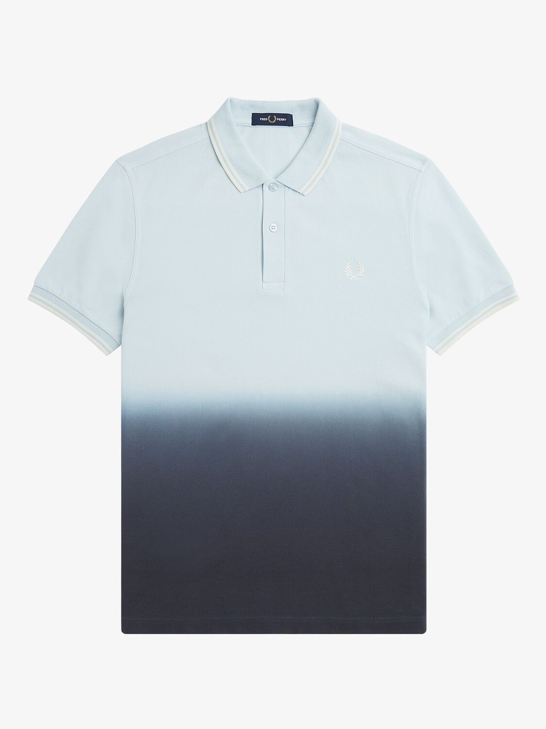 

Рубашка-поло Fred Perry с эффектом омбре, Light Ice