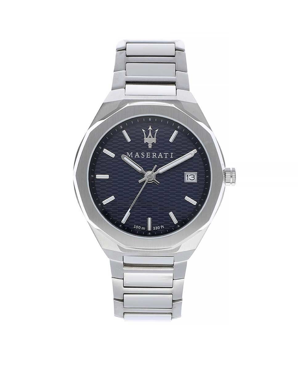 Мужские часы Stile R8853142006 со стальным и серебряным ремешком Maserati, серебро