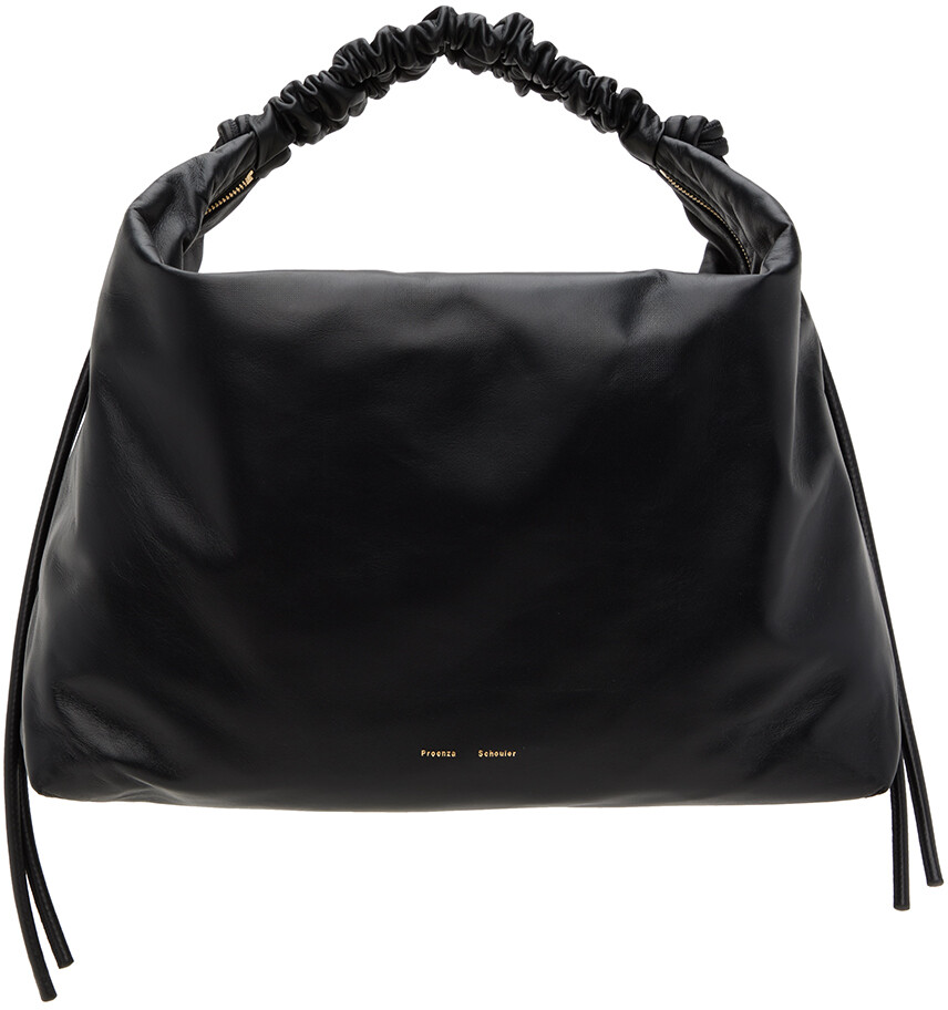 

Черная большая сумка через плечо на шнурке Proenza Schouler
