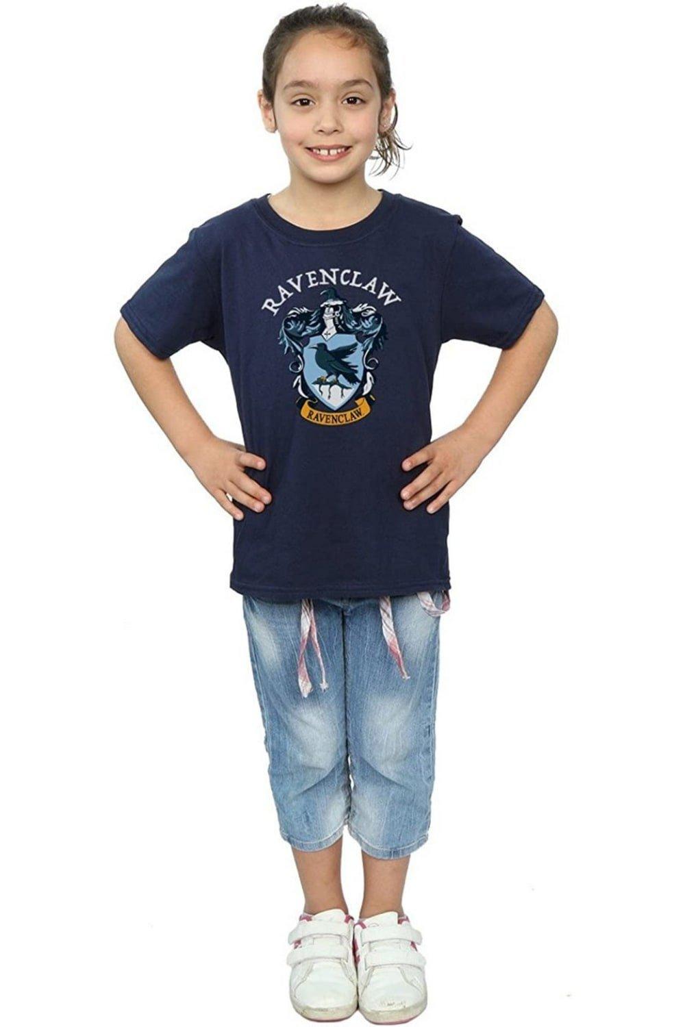 Хлопковая футболка Равенкло Harry Potter, темно-синий цена и фото