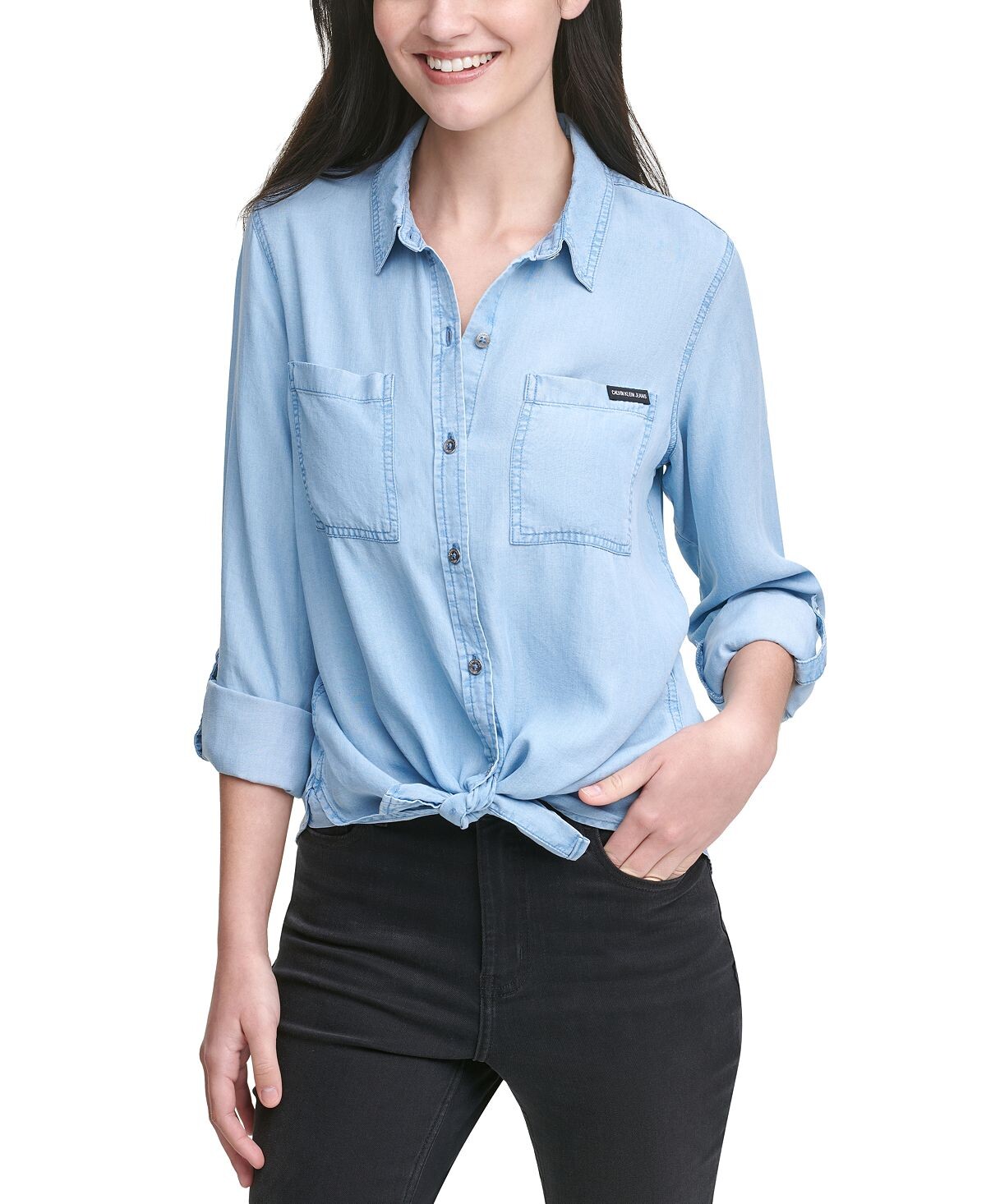 

Миниатюрная практичная рубашка Calvin Klein Jeans