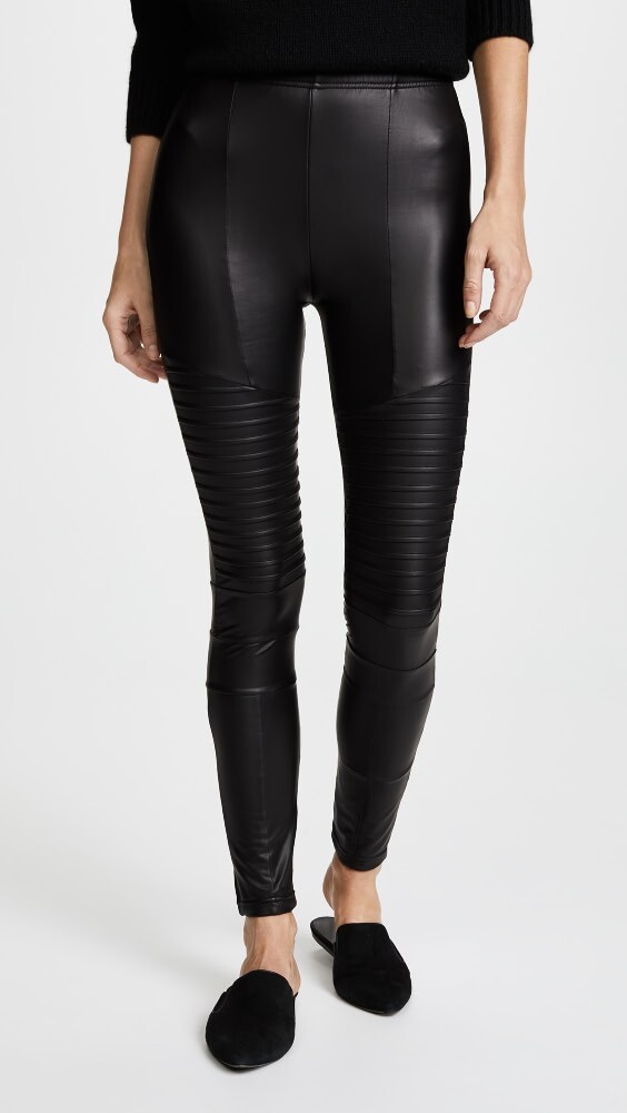 

Леггинсы Plush Fleece Lined Liquid Moto Leggings, черный