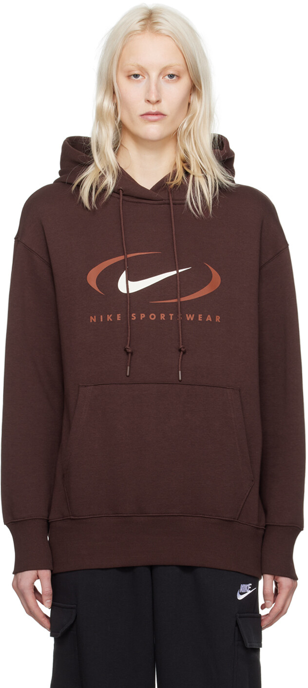 

Коричневый оверсайз-худи Nike
