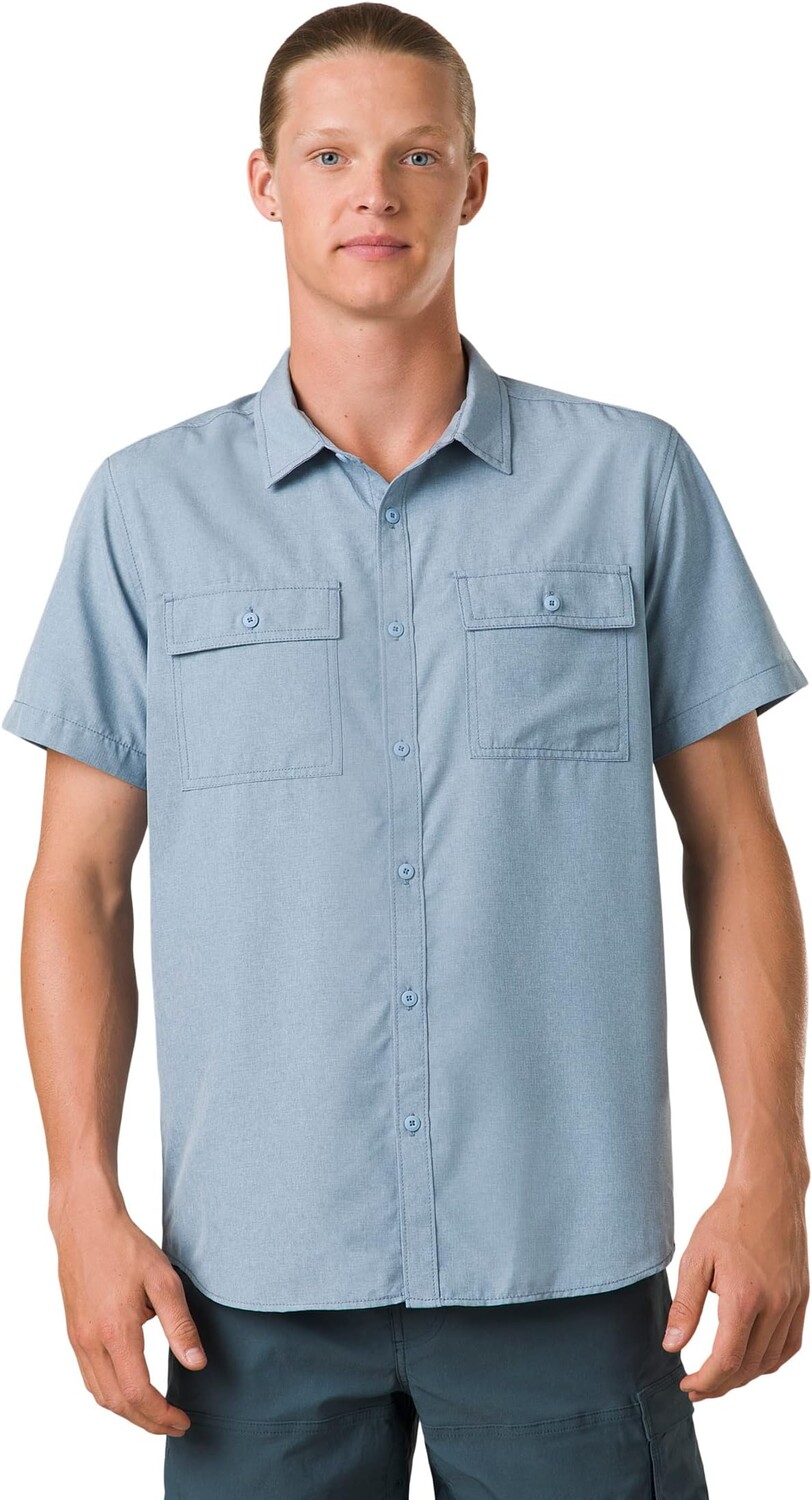 

Рубашка Prana Lost Sol Short Sleeve Shirt Standard Fit, цвет Chambray Heather