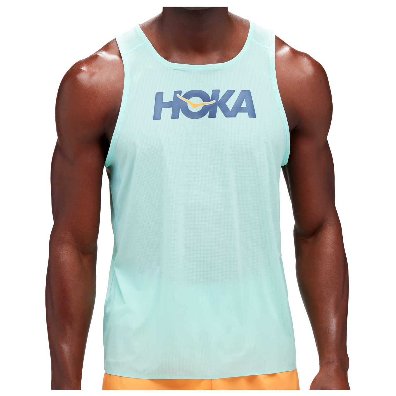 

Беговая рубашка Hoka Performance Run Tank, цвет Cloudless/Marathon