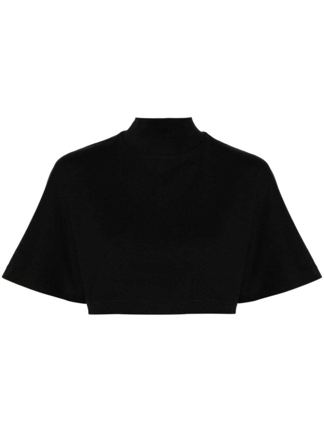 

Alaïa укороченная футболка с высоким воротником, черный