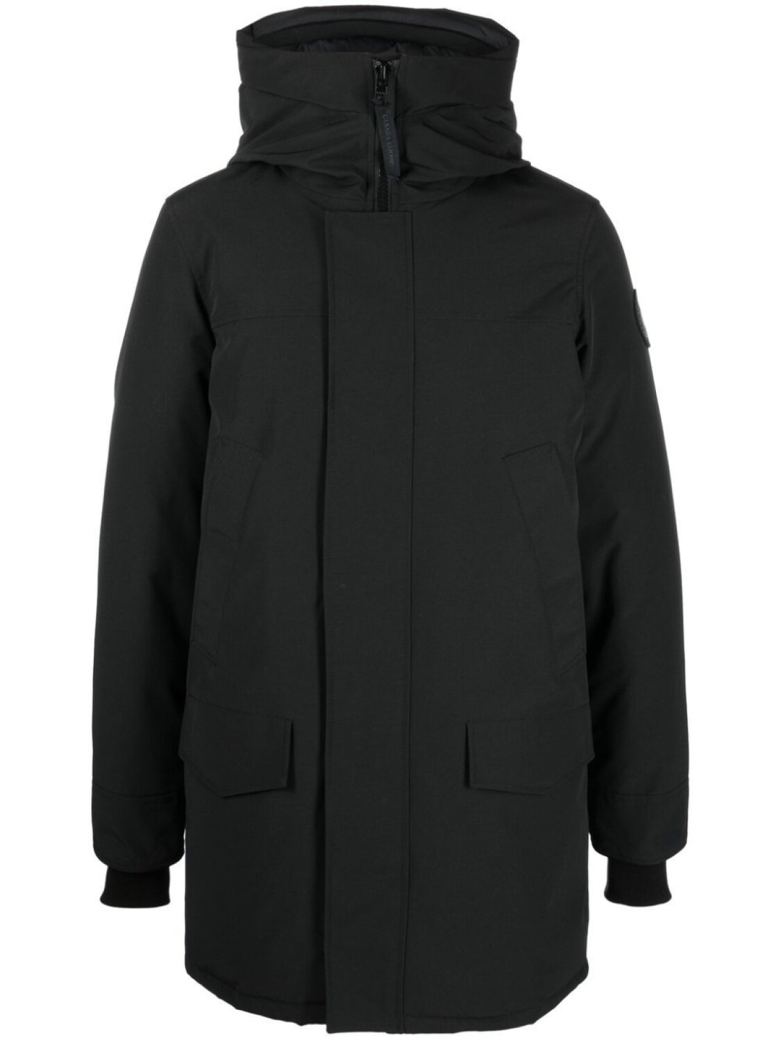 

Canada Goose пуховик Langford с капюшоном, черный