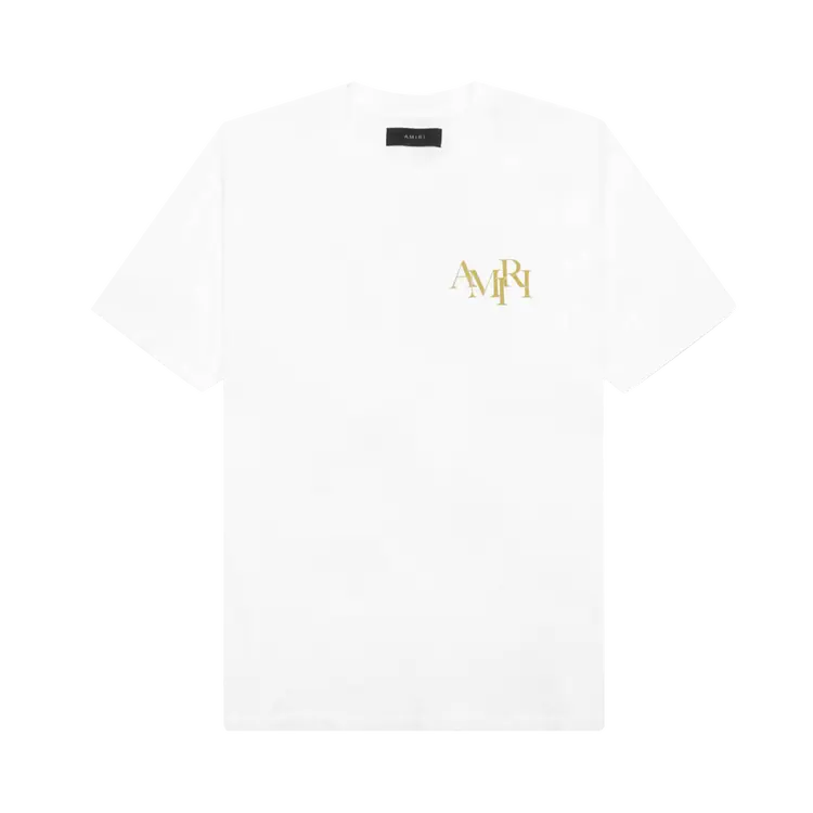 

Футболка Amiri Crystal Champagne 'White', белый
