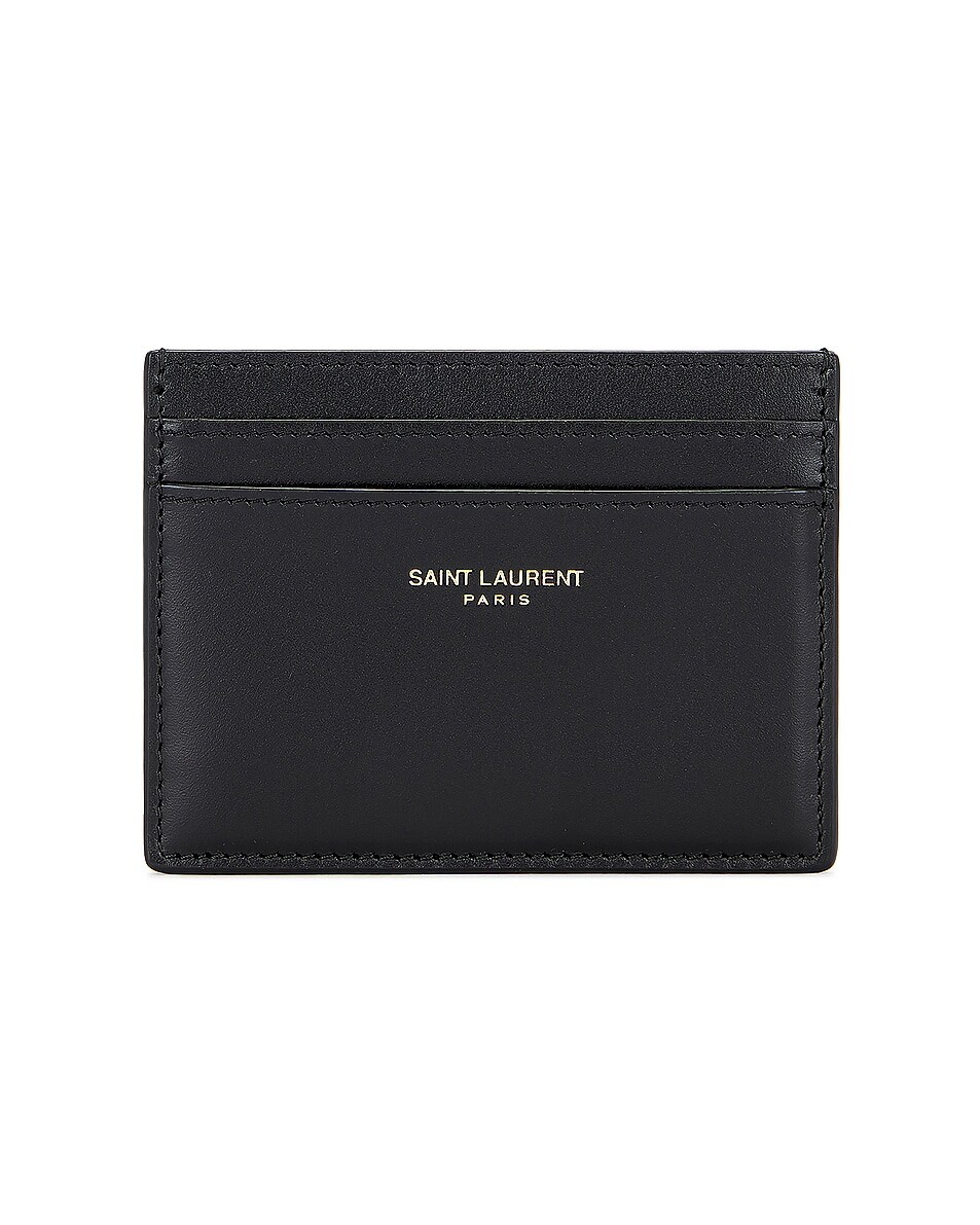 

Чехол для карточек Saint Laurent, цвет Noir