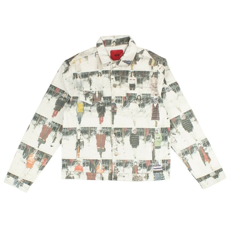 

Куртка 424 Photo Print Denim 'White', белый
