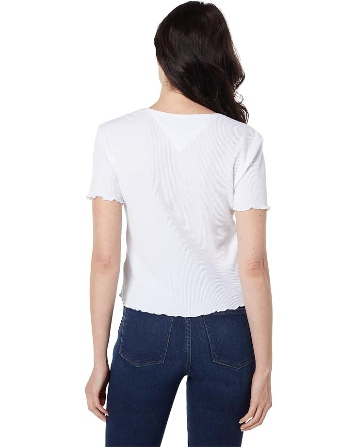

Футболка Tommy Hilfiger Waffle Tee, ярко-белый