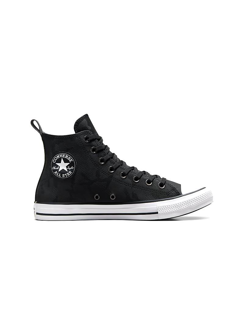 

Водонепроницаемые камуфляжные кеды Converse Chuck Taylor All Star Hi черного/темного цвета/белого цвета