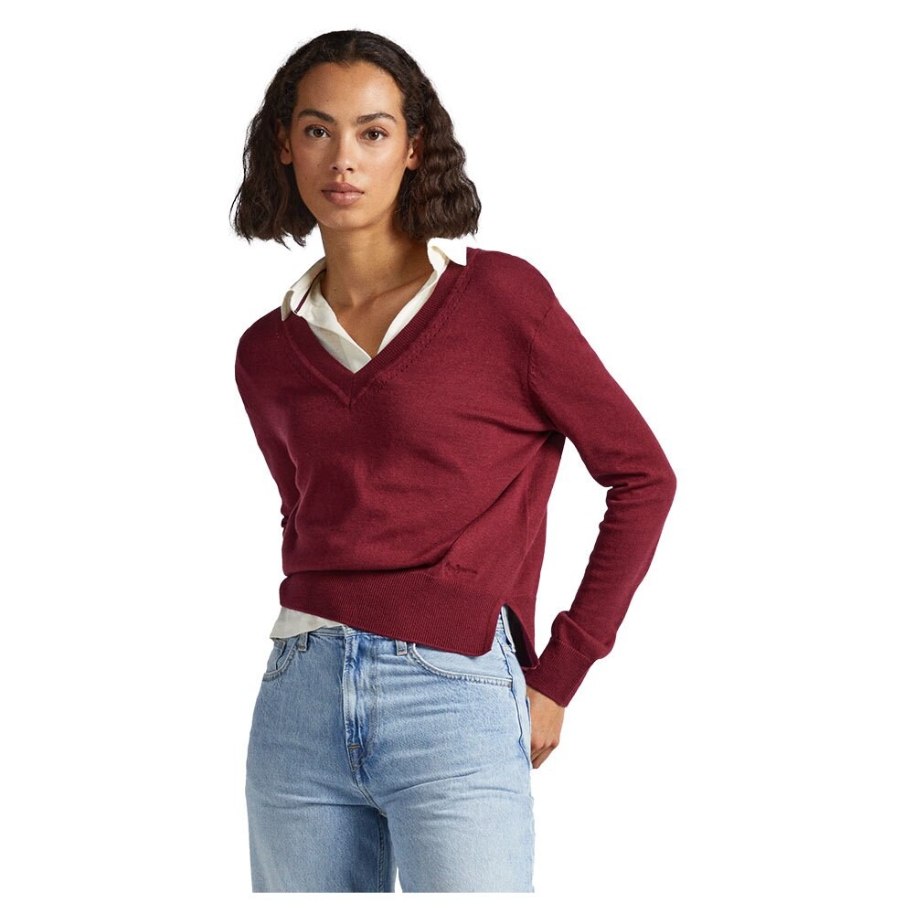 

Свитер Pepe Jeans Donna V Neck, фиолетовый