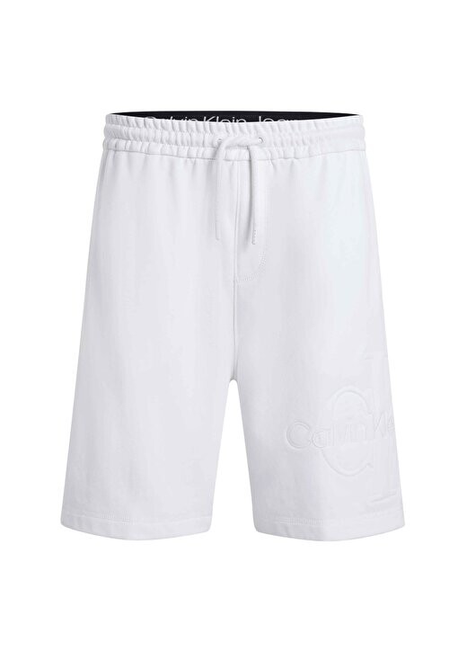 

Нормальные белые мужские спортивные шорты J30J325134YAF Calvin Klein Jeans, белый