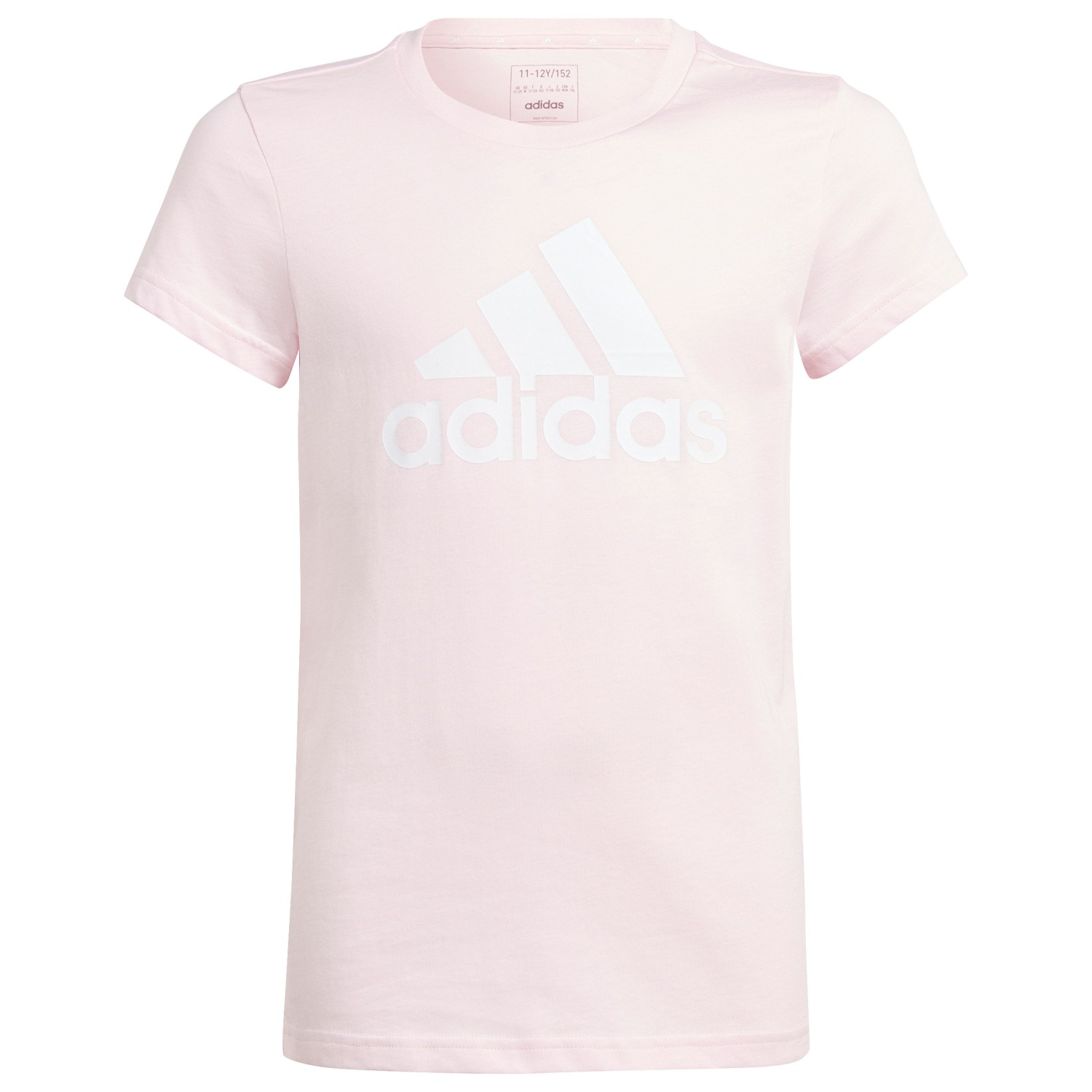 Футболка Adidas Girl's Essentials Batch Logo Tee, цвет Clear Pink/White цена и фото