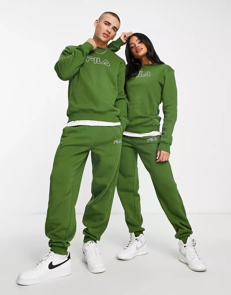 

Зеленый свитшот унисекс Heritage Fila